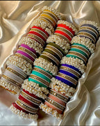 Bridal Pearl Bangle Set