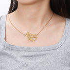 Handmade Rose Heart Necklace