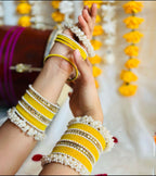 Bridal Pearl Bangle Set