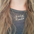 Customized Double Name Heart Necklace