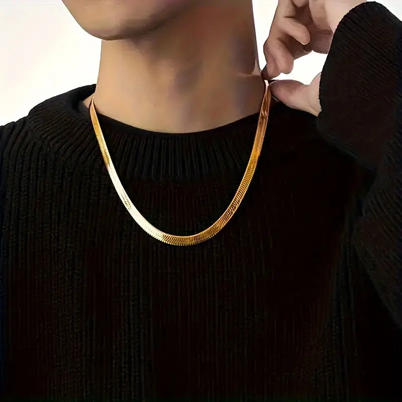 Stainless Steel Snack Chain Trendy Jewelry For Men, Women