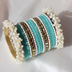 Bridal Pearl Bangle Set