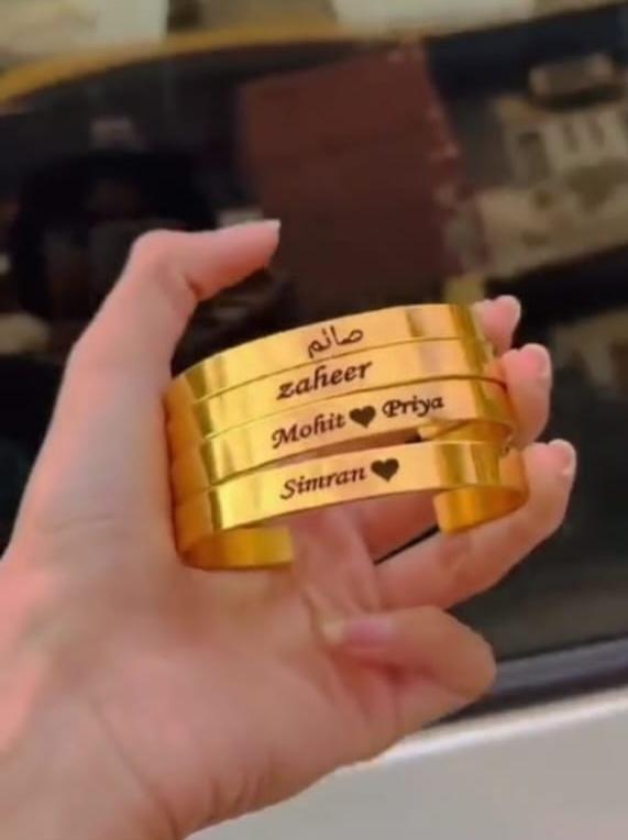 Engraved Cuff Bracelets