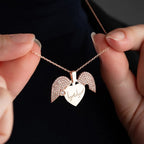 Engrave Name Open Heart Neckless
