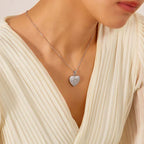 Engrave Name Open Heart Neckless