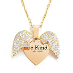 Engrave Name Open Heart Neckless