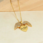 Engrave Name Open Heart Neckless
