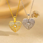 Engrave Name Open Heart Neckless