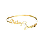 Custom Double Name Bracelet & Ring Set
