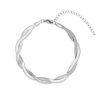 Silver Twist Chain Bracelet