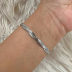 Silver Twist Chain Bracelet
