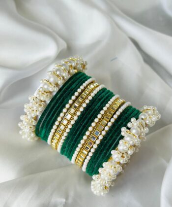 Bridal Pearl Bangle Set