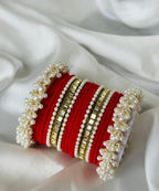 Bridal Pearl Bangle Set