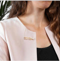 Custom Name Brooch – Personalized Silver/Golden Breastpin Clip