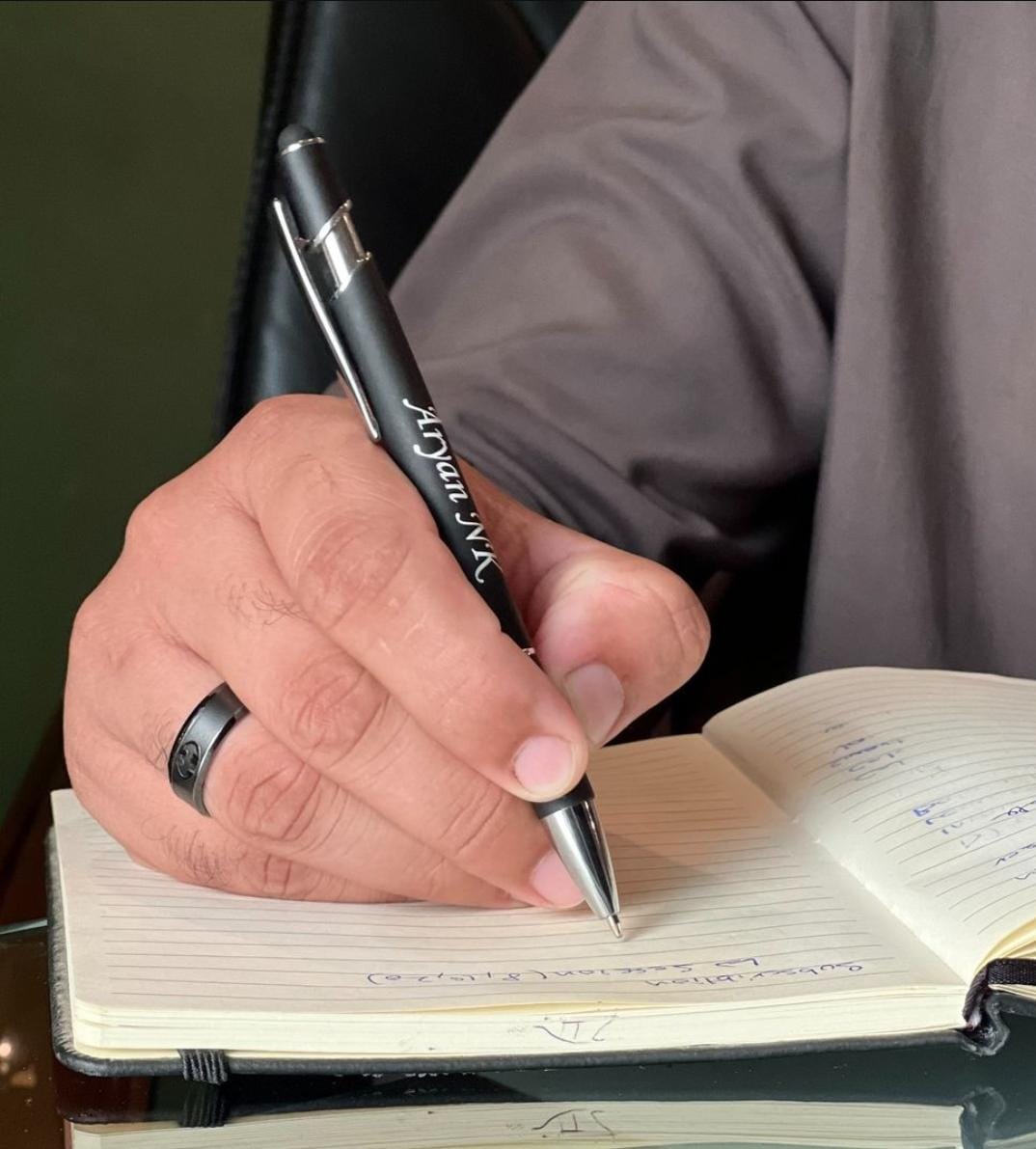 Customized your name engraving pen and keychain with best gift box packing