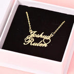 Customized Double Name Heart Necklace