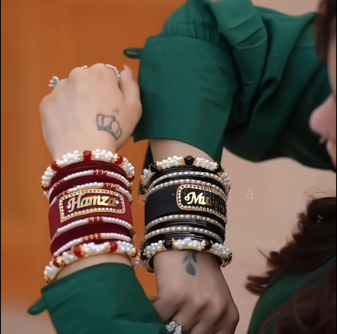 Personalized Name Bangles (Chorian) – ZarkashJewellery