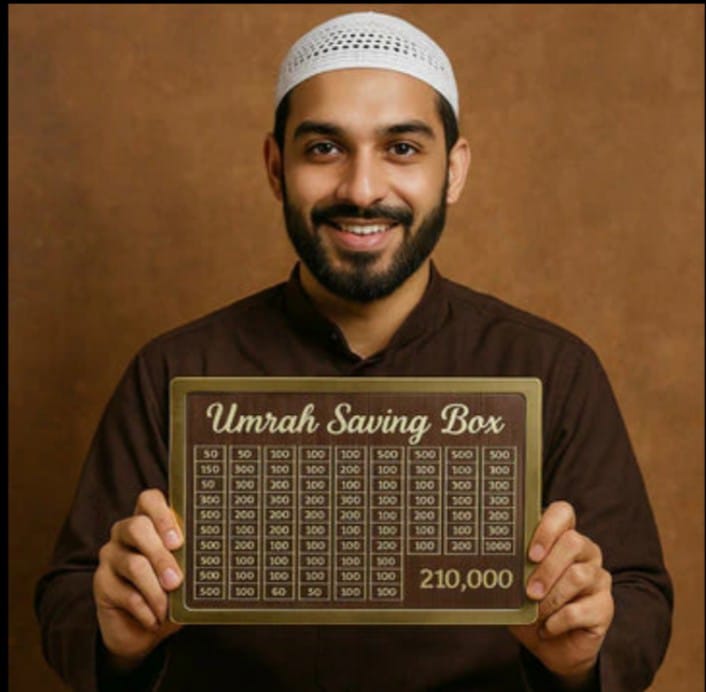 Umrah Saving Box – Save Rs. 210,000 for Your Spiritual Journey
