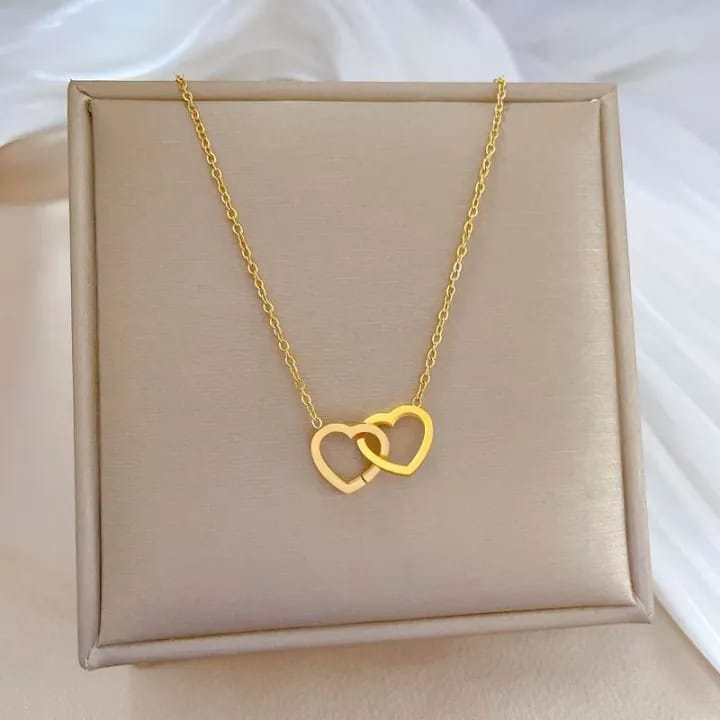 Double Heart Necklace