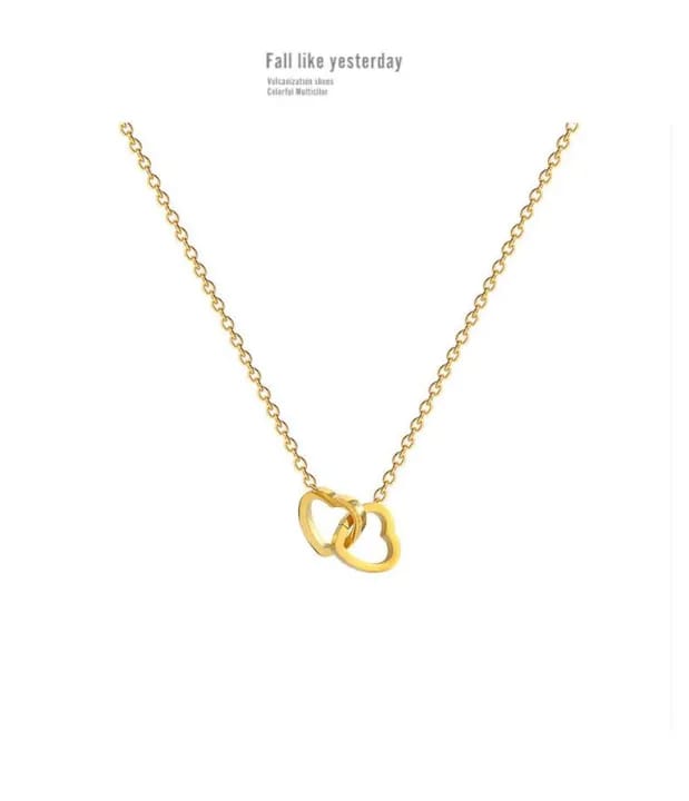 Double Heart Necklace