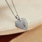 Personalized Heart Name Angel Wings Necklace