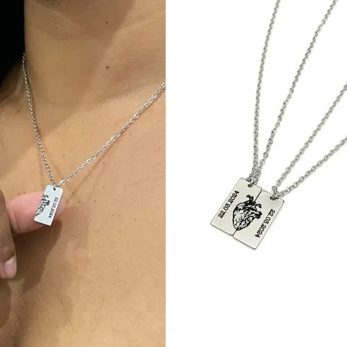 Couple Heart Neckles