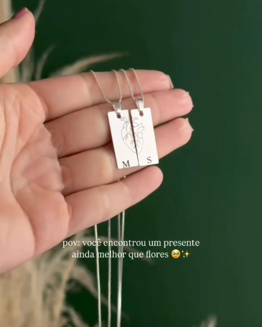 Couple Heart Neckles