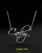 Handwritten Name Necklace – Script Font Perfection