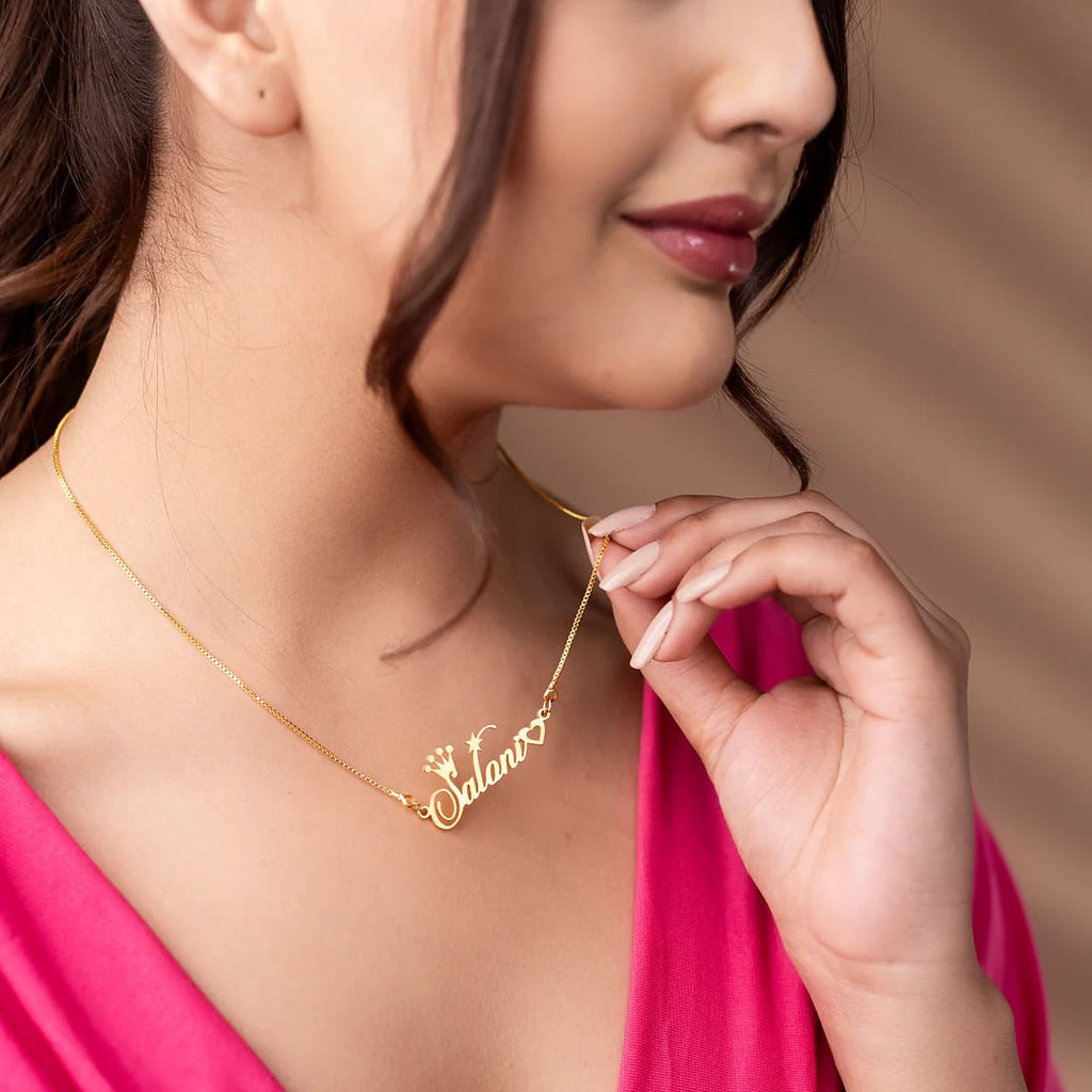 Crown Name Neckless