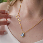 Customized Name Necklace With Stone