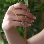 Customized Name Necklace With Stone