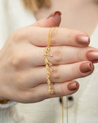 Custom Vertical Name Necklace – Personalized Jewelry Gift