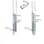 Personalized Bar Name Necklace