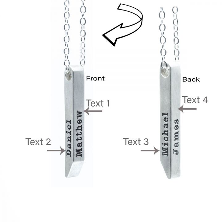 Personalized Bar Name Necklace