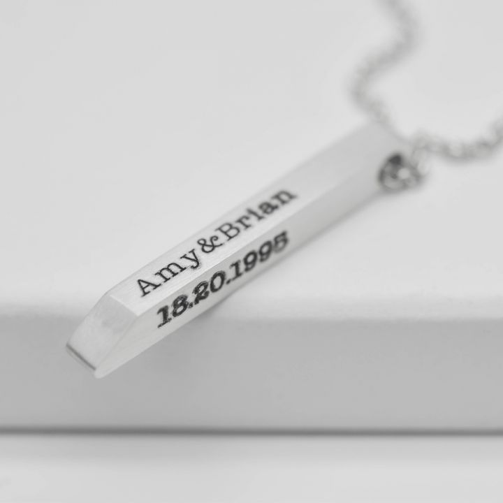 Personalized Bar Name Necklace