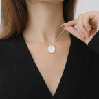 Coin Engraved Pendant – Personalized Necklace with Custom Engraving