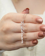 Custom Vertical Name Necklace – Personalized Jewelry Gift