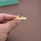 Customize Name Brooch – Personalized Silver/Golden Breastpin with Initials or Numbers