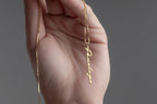 Personalized Vertical Name Necklace – Minimalist Handwriting Style Jewelry