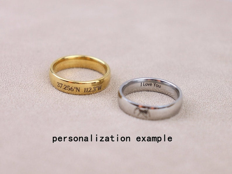 Customized Name Ring