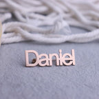 Customize Name Brooch – Personalized Silver/Golden Breastpin with Initials or Numbers