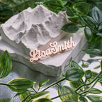 Customize Name Brooch – Personalized Silver/Golden Breastpin with Initials or Numbers