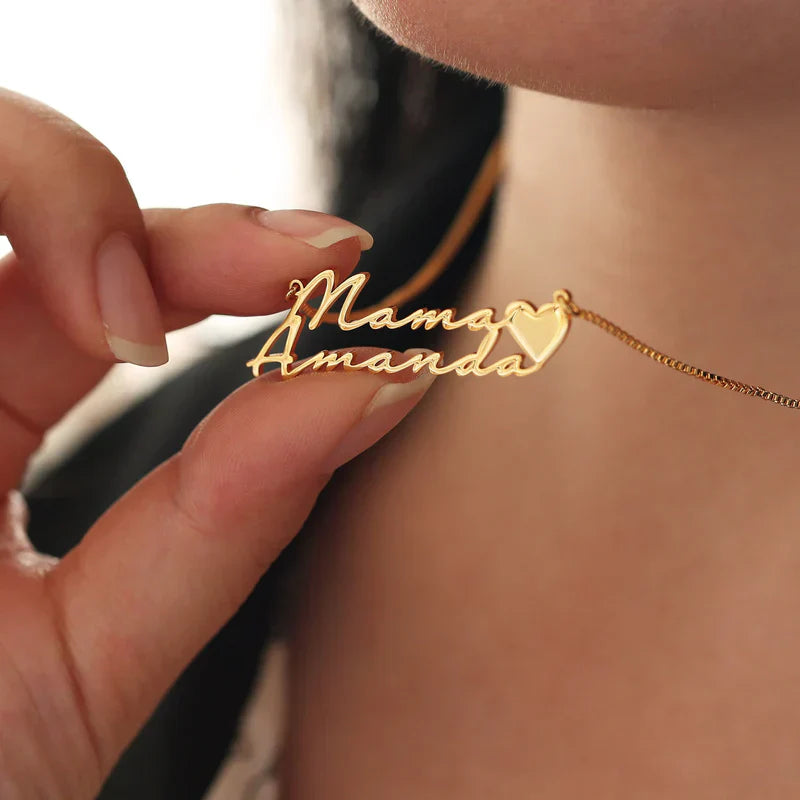 SIGNATURE NAME NECKLACE - GOLD PLATED