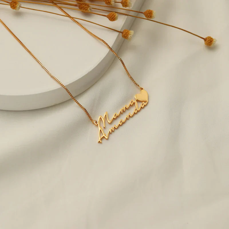 SIGNATURE NAME NECKLACE - GOLD PLATED