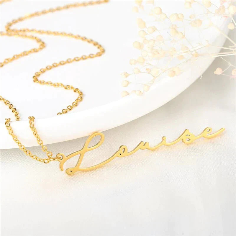 Custom Vertical Name Necklace – Personalized Jewelry Gift