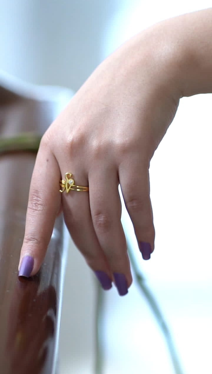 Customized Letter Ring