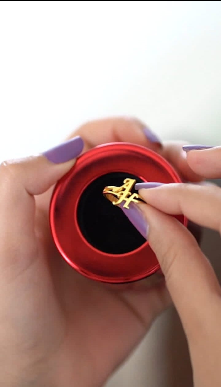 Customized Letter Ring