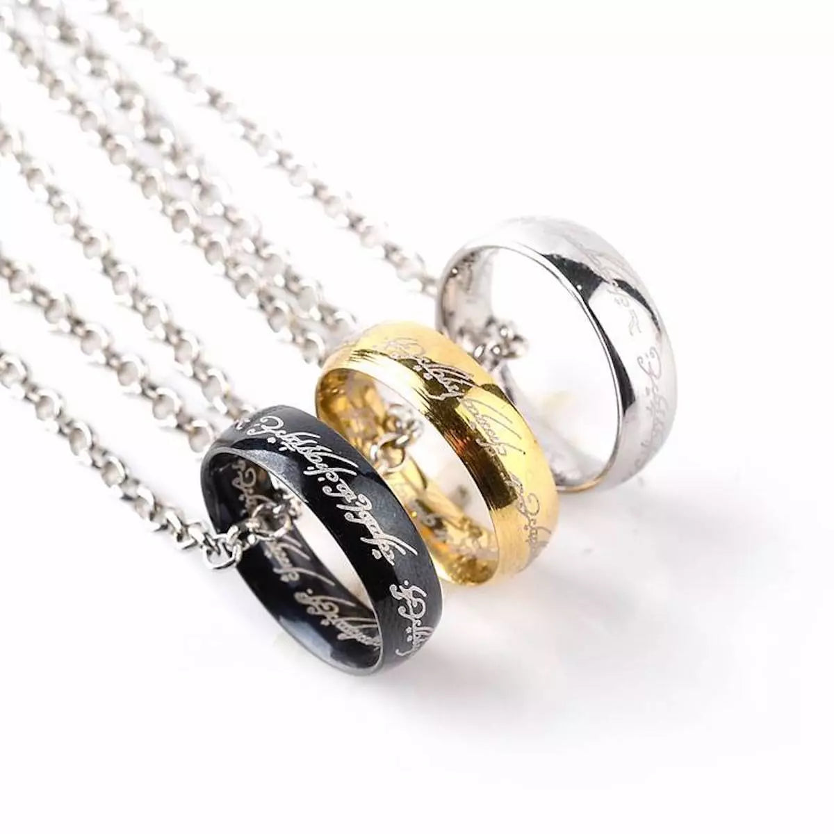 Steel Ring Necklace