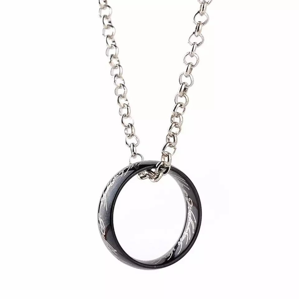 Steel Ring Necklace
