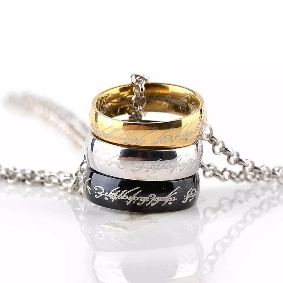 Steel Ring Necklace